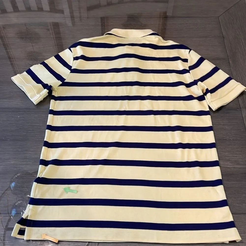 Polo Ralph Lauren Classic Fit Men’s SP - Small Petite Yellow with Navy Stripe